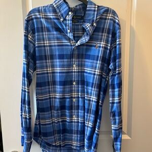 Ralph Lauren Blue Casual Button Down Shirt